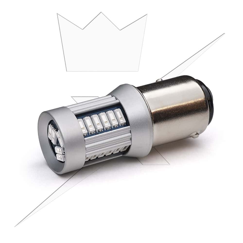 Luxtar BAY15D 1157 LED-lamp, 30 SMD, 12-24 V, Rood - Afbeelding 4