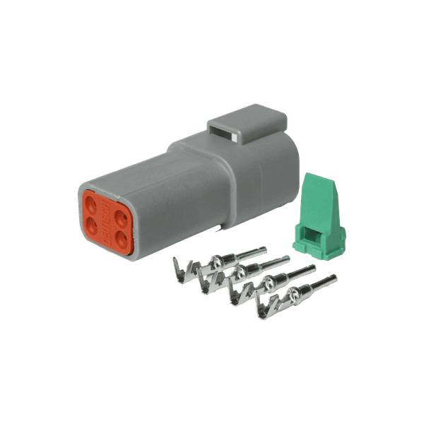 DT-4 Connectorset 4-pins, Mannelijk - Afbeelding 2