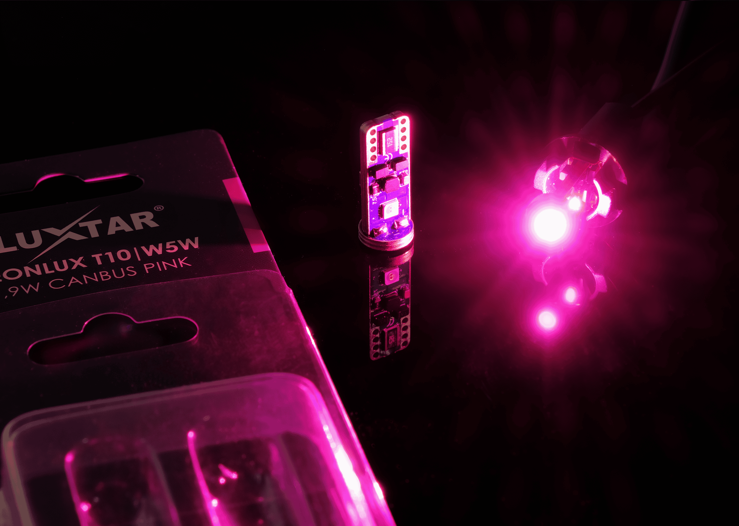 NeonLux T10 W5W Roze - Afbeelding 2