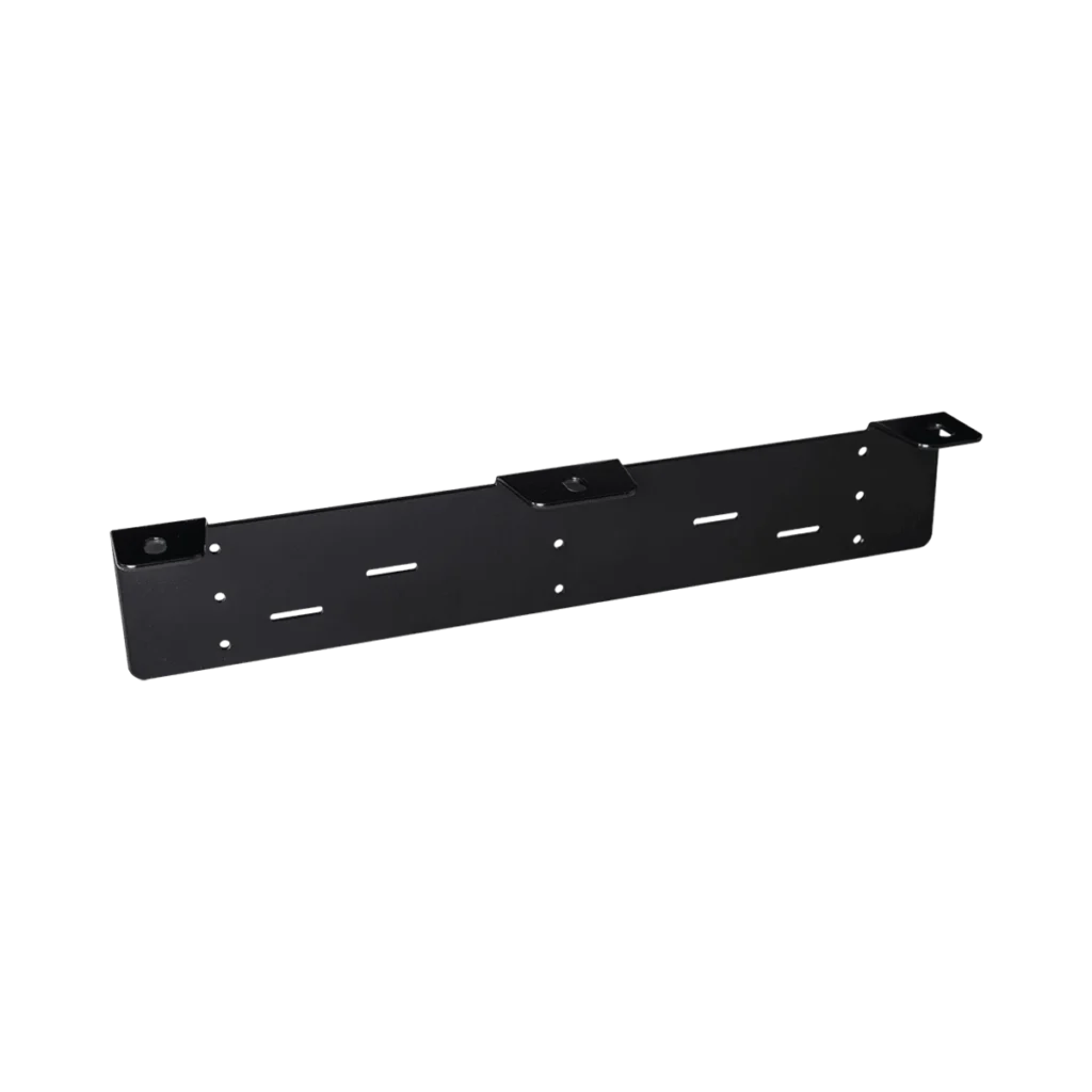 Kentekenplaathouder Zwart, 3 lampen 225 mm