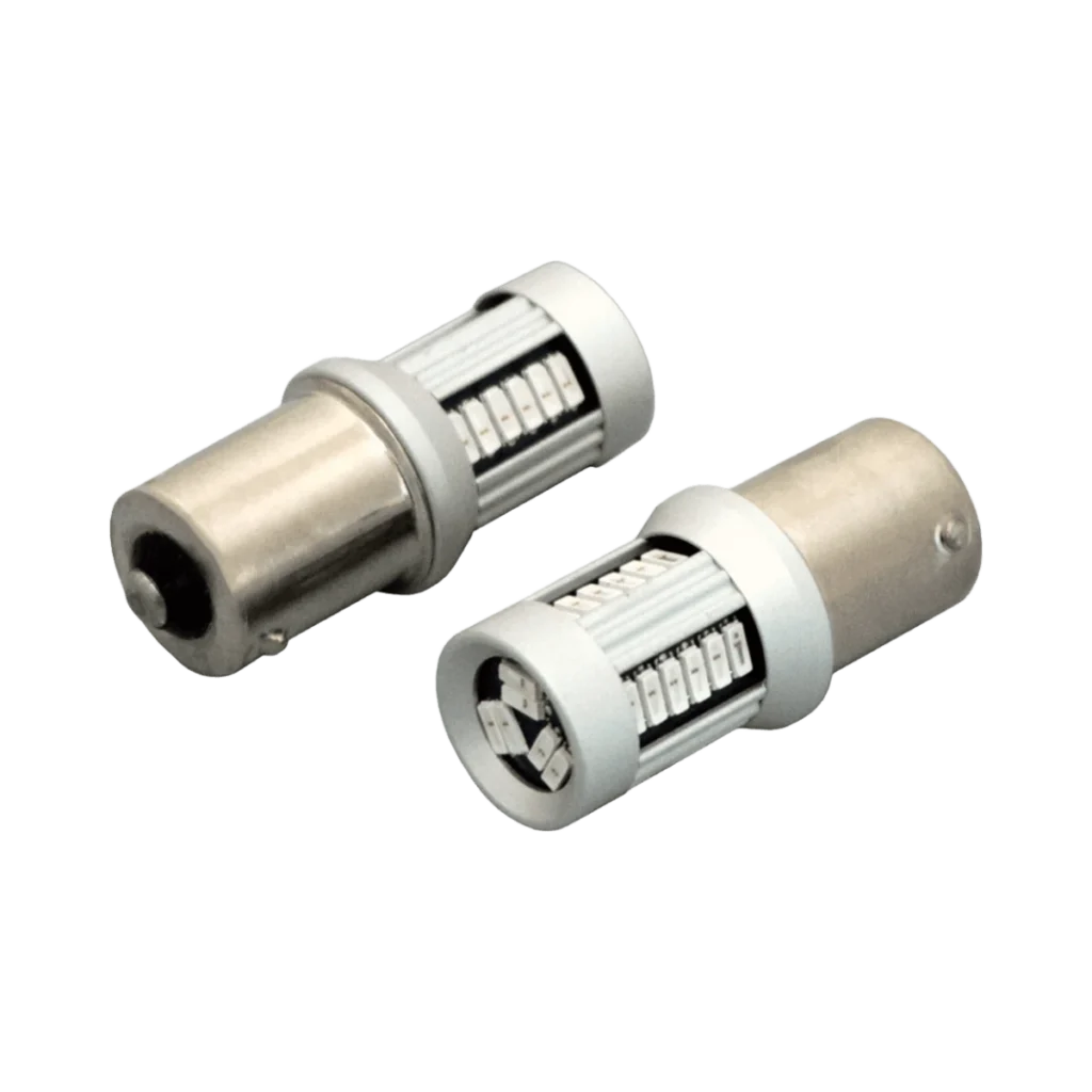Luxtar BA15S 1156 LED-lamp, 30 SMD, 12-24 V, Amber