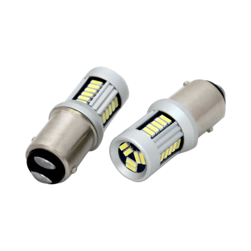 Luxtar BAY15D 1157 LED-lamp, 30 SMD, 12-24 V, Rood