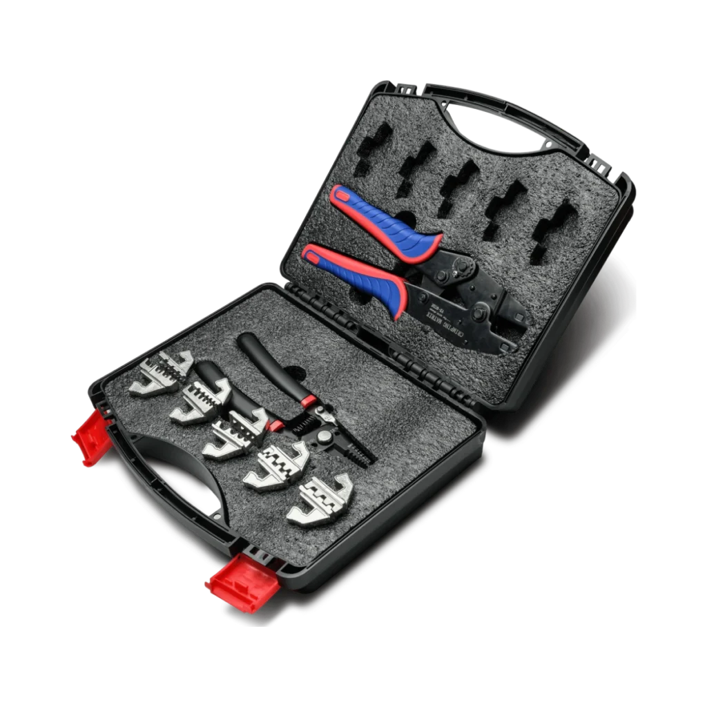 Ratel-krimptangset met striptang