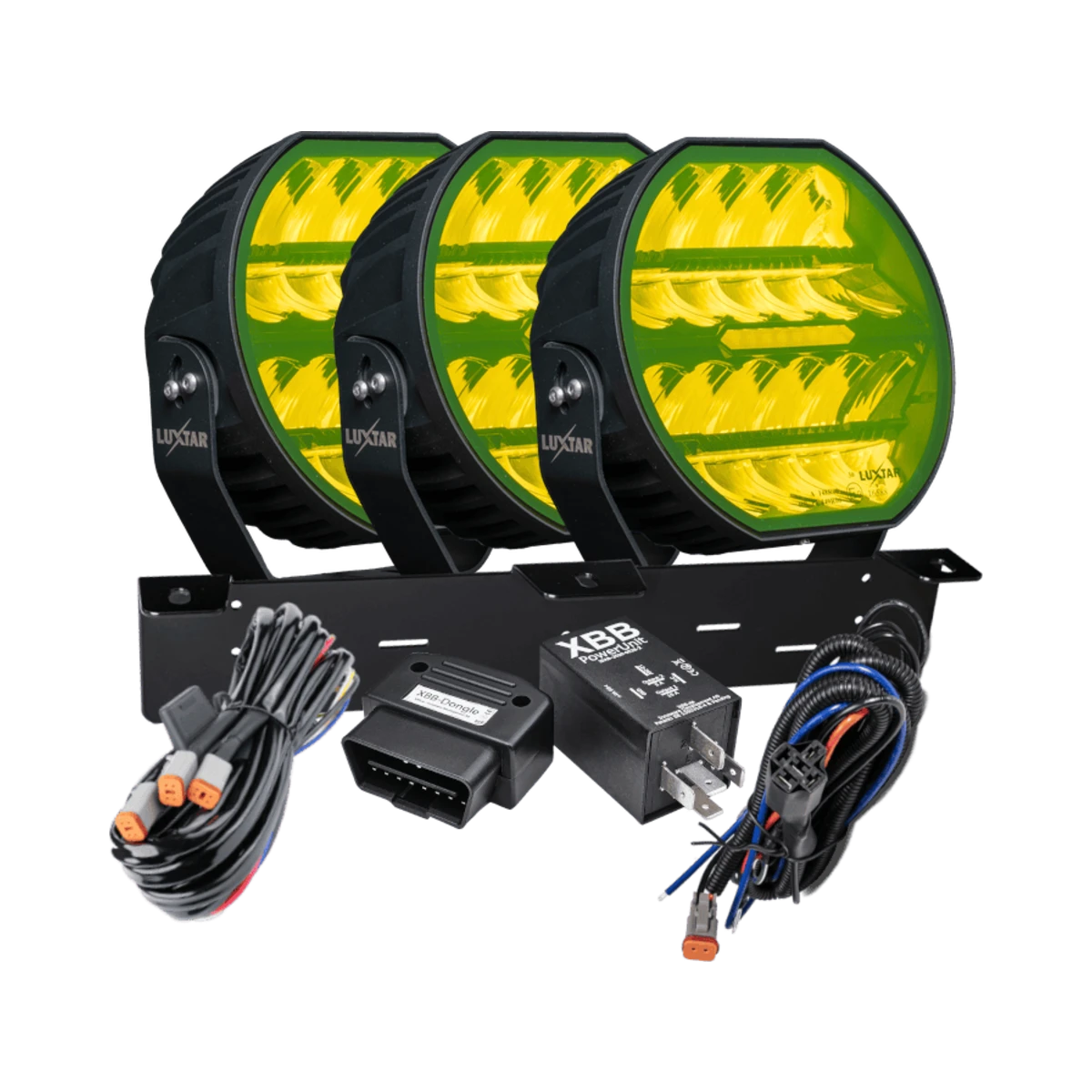 Stellar Black 3-Lichts Kit, Geel CAN-bus
