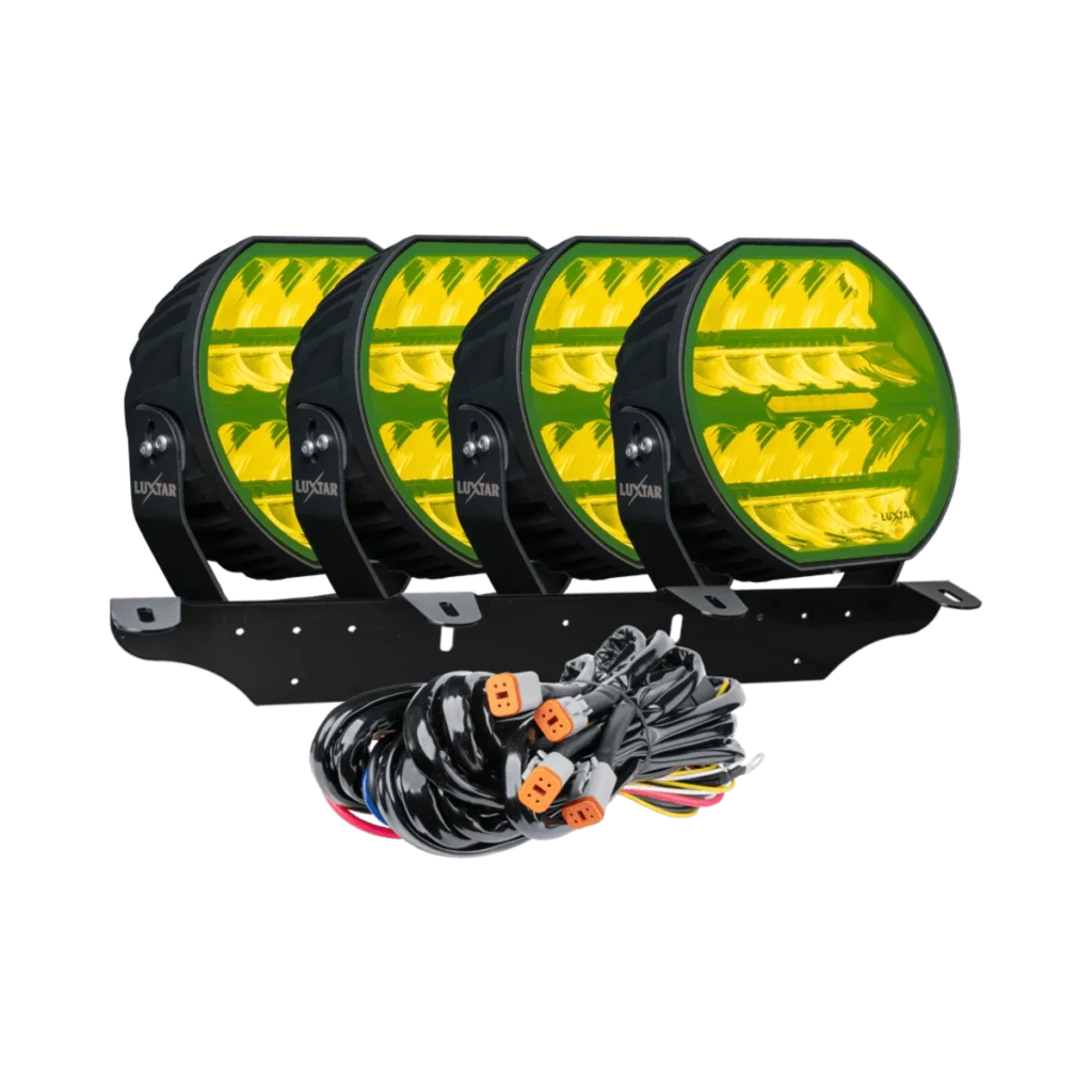 Stellar Black 4-lampen set, Geel